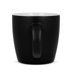 Caneca de cerâmica com acabamento mate em várias cores 350ml cor preto terceira vista