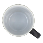 Caneca de cerâmica com acabamento mate em várias cores 350ml cor preto quinta vista