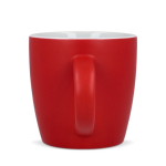 Caneca de cerâmica com acabamento mate em várias cores 350ml cor vermelho terceira vista