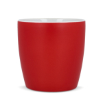 Caneca de cerâmica com acabamento mate em várias cores 350ml cor vermelho quarta vista