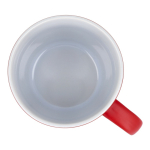 Caneca de cerâmica com acabamento mate em várias cores 350ml cor vermelho quinta vista