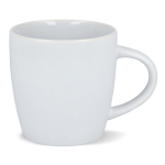 Caneca de cerâmica com acabamento mate em várias cores 350ml cor branco