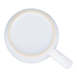 Caneca de cerâmica com acabamento mate em várias cores 350ml cor branco sexta vista
