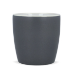 Caneca de cerâmica com acabamento mate em várias cores 350ml cor cinzento quarta vista