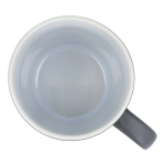 Caneca de cerâmica com acabamento mate em várias cores 350ml cor cinzento quinta vista