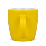 Caneca de cerâmica com acabamento mate em várias cores 350ml cor amarelo terceira vista