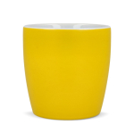 Caneca de cerâmica com acabamento mate em várias cores 350ml cor amarelo quarta vista