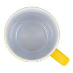 Caneca de cerâmica com acabamento mate em várias cores 350ml cor amarelo quinta vista