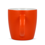 Caneca de cerâmica com acabamento mate em várias cores 350ml cor cor-de-laranja terceira vista