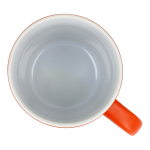 Caneca de cerâmica com acabamento mate em várias cores 350ml cor cor-de-laranja quinta vista