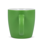 Caneca de cerâmica com acabamento mate em várias cores 350ml cor verde-lima terceira vista