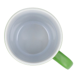 Caneca de cerâmica com acabamento mate em várias cores 350ml cor verde-lima quinta vista