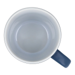 Caneca de cerâmica com acabamento mate em várias cores 350ml cor azul-escuro quinta vista