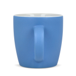 Caneca de cerâmica com acabamento mate em várias cores 350ml cor azul-claro terceira vista