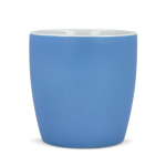 Caneca de cerâmica com acabamento mate em várias cores 350ml cor azul-claro quarta vista