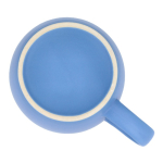 Caneca de cerâmica com acabamento mate em várias cores 350ml cor azul-claro sexta vista