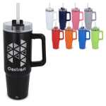 Caneca de aço inoxidável compatível com porta-copos 800 ml