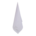 Pano de limpeza para óculos ou ecrãs de microfibra rPET 15 x 15 cm cor branco quarta vista