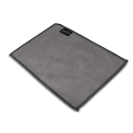 Pano de limpeza para óculos ou ecrãs de microfibra rPET 13 x 18 cm cor branco
