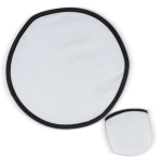 Frisbee dobrável 100% de rPET dentro de saco próprio cor branco