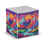 Cubo de notas de 840 folhas lisas com certificação FSC 10 x 10 x 10 cm