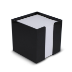 Cubo de notas de 800 folhas lisas FSC em caixa de cubo 10 x 10 x 10 cm cor preto