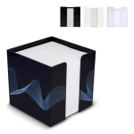 Cubo de notas de 800 folhas lisas FSC em caixa de cubo 10 x 10 x 10 cm