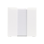 Cubo de notas de 800 folhas lisas FSC em caixa com compartimentos cor branco segunda vista