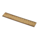 Régua feita de bambu personalizável, ideal para desenho ou geometria cor natural