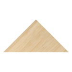 Esquadro feito de bambu personalizável para desenho ou geometria cor natural terceira vista