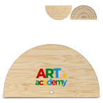 Transferidor feito de bambu personalizável para desenho ou geometria
