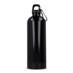 Garrafa de aço inoxidável reciclado em cores metalizadas 750 ml cor branco quarta vista