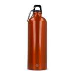 Garrafa de aço inoxidável reciclado em cores metalizadas 750 ml cor branco segunda vista