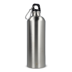 Garrafa de aço inoxidável reciclado em cores metalizadas 750 ml cor prateado