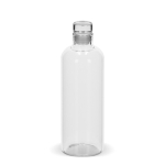 Garrafa de vidro de borossilicato com tampa flexível de vidro 750 ml cor transparente