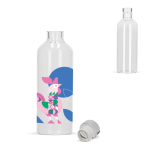 Garrafa de vidro de borossilicato com tampa flexível de vidro 750 ml