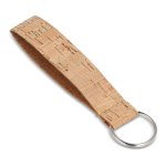 Porta-chaves pulseira feito de cortiça natural para personalizar cor natural
