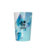 Copo de plástico translúcido reutilizável de 400ml vista principal
