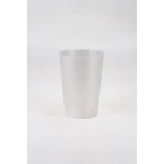 Copo de plástico sem BPA transparente com bordas de 500ml cor translúcido