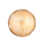 Chocolate de leite com recheio de avelã e embalagem metalizada 12 g cor dourado
