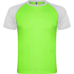 T-shirt desportiva manga curta unissexo poliéster 140 g/m2 Roly cor verde fluorescente