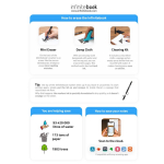Caderno infinito com capa flexível e marcador, folhas A5 lisas