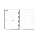 Caderno A5 capa dura, digitalização InfiniteBook tinta preta cor azul-marinho primeira vista