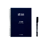 Caderno A5 capa dura, digitalização InfiniteBook tinta preta vista principal