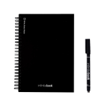 Caderno InfiniteBook A5 de capa dura feito na Europa tinta preta cor preto