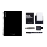 Caderno InfiniteBook A5 de capa dura feito na Europa tinta preta cor preto quarta vista