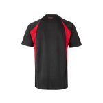 T-shirt de trabalho, unissexo, de poliéster bicolor 160 g/m2 Velilla cor vermelho