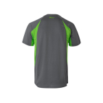 T-shirt de trabalho, unissexo, de poliéster bicolor 160 g/m2 Velilla cor verde