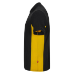 Polo de trabalho bicolor, piqué de algodão/poliéster 180 g/m2 Velilla cor amarelo terceira vista