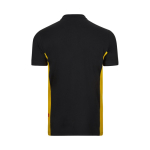 Polo de trabalho bicolor, piqué de algodão/poliéster 180 g/m2 Velilla cor amarelo